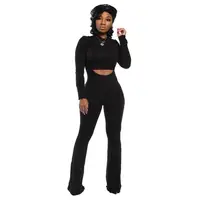 

Crop Top Suspender Pants Suit 2 Piece Women Clothing Sexy Outfits For Women 2019