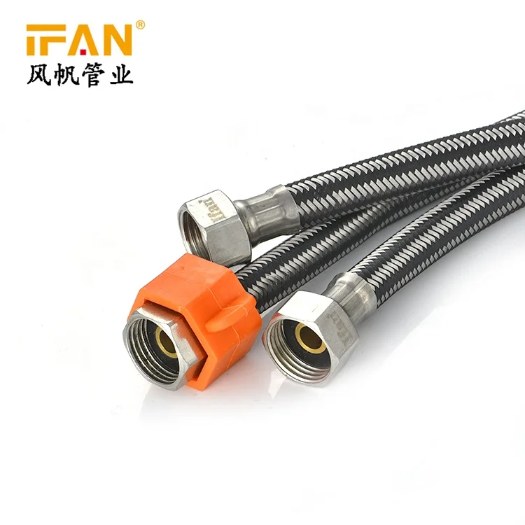 12.5mm 14mm 1/2ff Toilet Epdm Flexible Hose Braided Water High Pressure Stainless Steel Braided