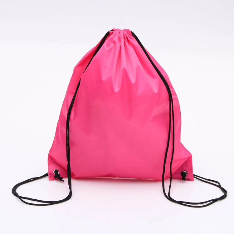 

Hotsale polyester custom packaging backpack drawstring bag