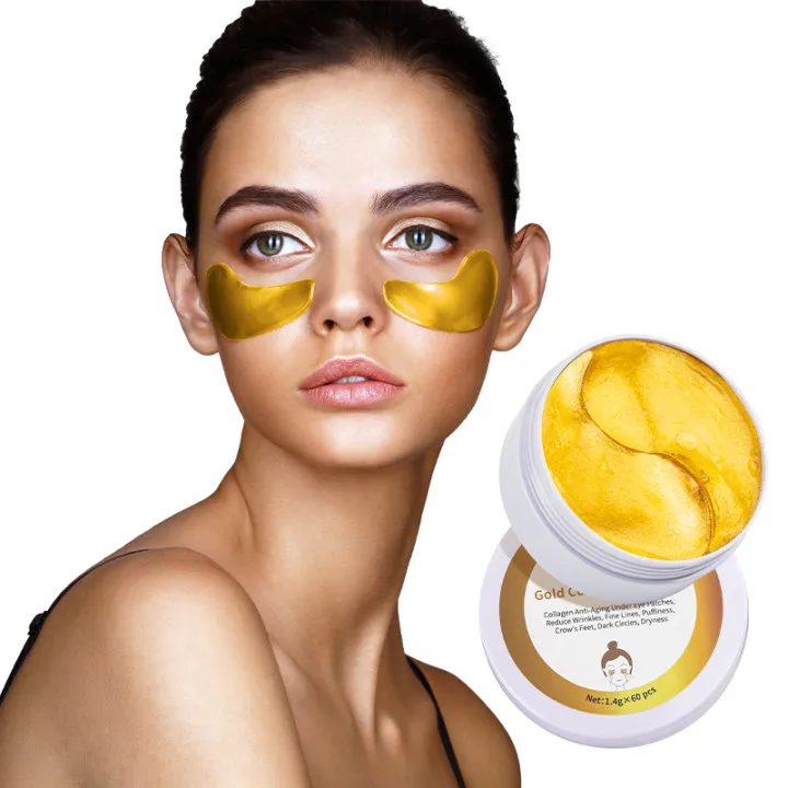

Sanzuwu OEM ODM Parches Para Ojos 24k Gold Under Mask Hydrogel Patch Remove Dark Circles Eye Gel Pads collagen eye mask, Gold yellow