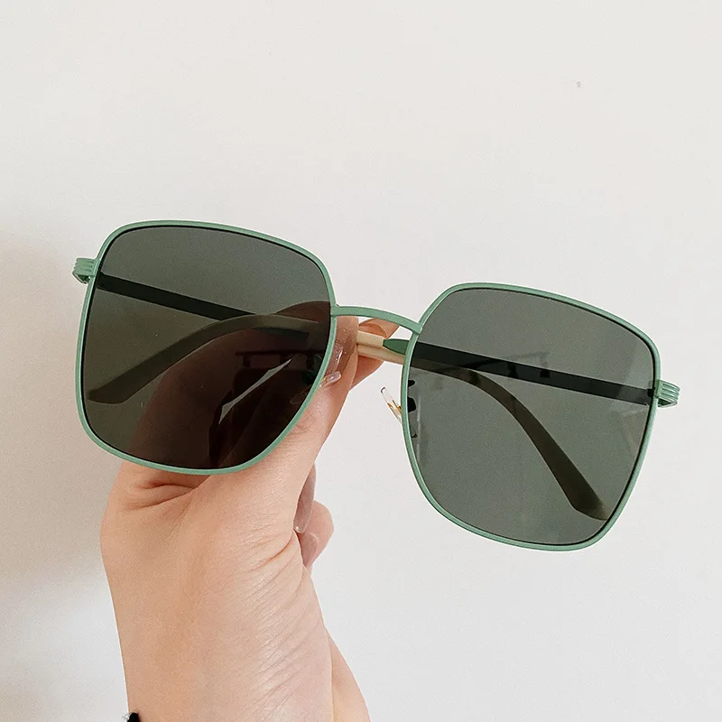 

Retro style square sun glasses women fashion 2021 vintage metal eye wear shades sunglasses, As the pictures show