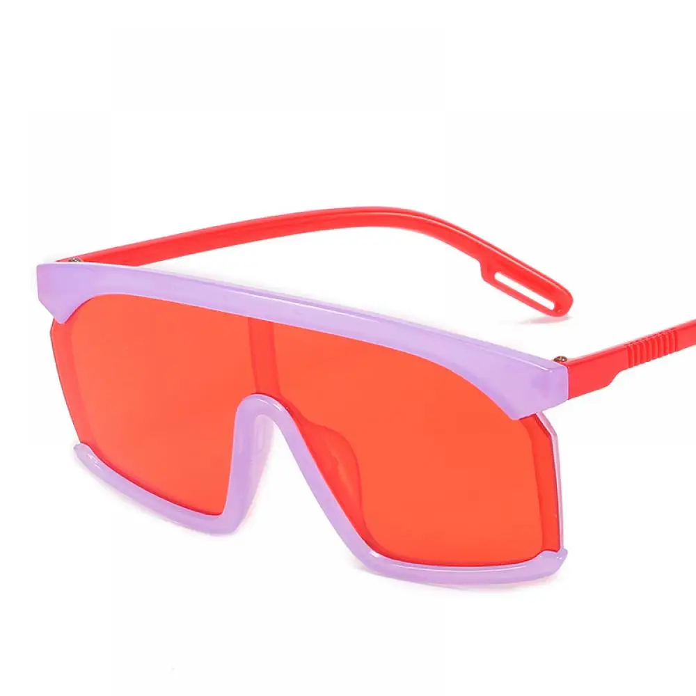 

2021 New Oversize Square Kids Sunglasses Vintage Colorful One Piece Lens Sun Glasses Boys Girls Children Pink Yellow, Custom colors