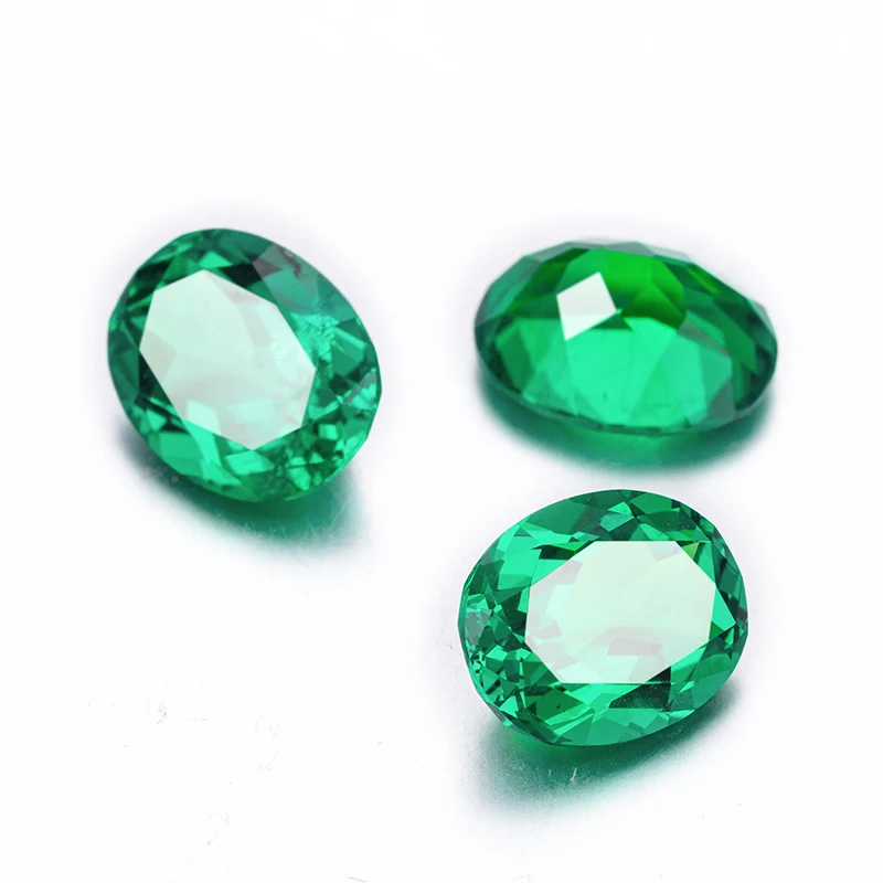 

IGI certification Wholesale Oval cut Hydrothermal columbian emeralds