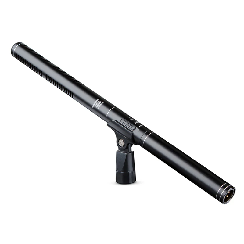 

GAM-CF05 Super shotgun microphone for video recording interview TV broadcast filmmaking Mic, Black