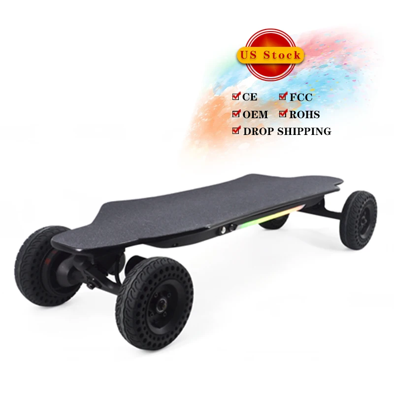 

High Speed Adult 4 Wheels Powerful long board 8 Layers Canadian maple Drive Direct Dual Motors Electric skateboard mountain