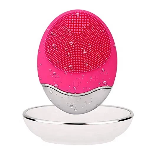 

Wireless Charging Electric Facial Cleansing Brush Bamboo-charcoal Silicone Deep Cleaning Brush Skin Care