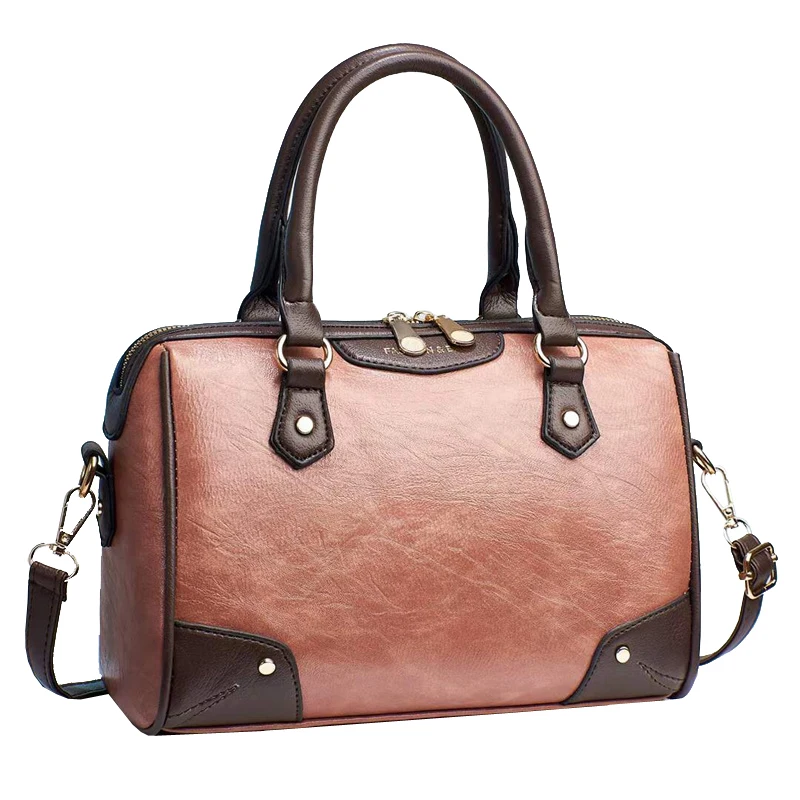 

2022 PU ladies bag simple round bag large capacity handbag wholesale shoulder bag
