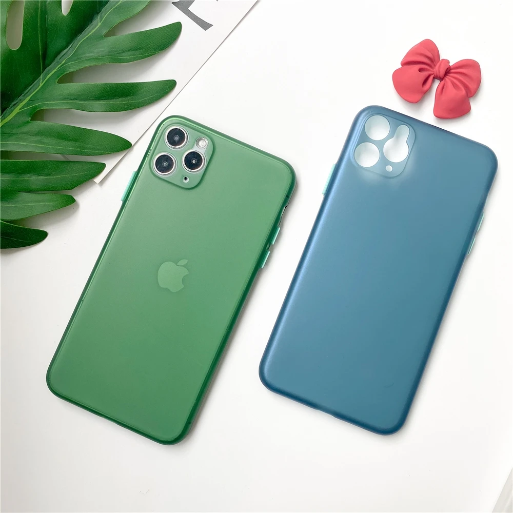 

Super Thin Cell Phone Cover for iPhone 12Pro Max Protective Matte PP Transparent Soft Phone Case