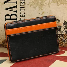 Мода унисекс Портативный PU кожаный чехол для карт волшебный кошелек