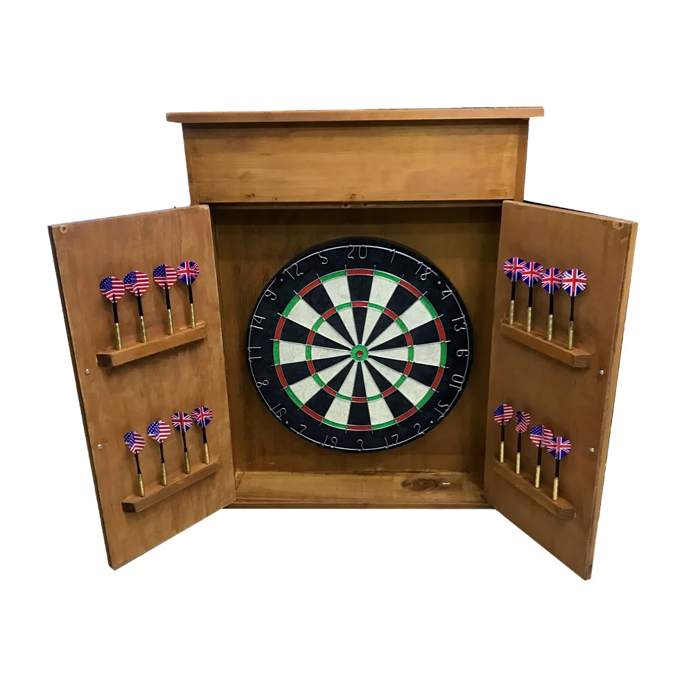 

New Steel Tip bristle sisal Dartboards cabinet