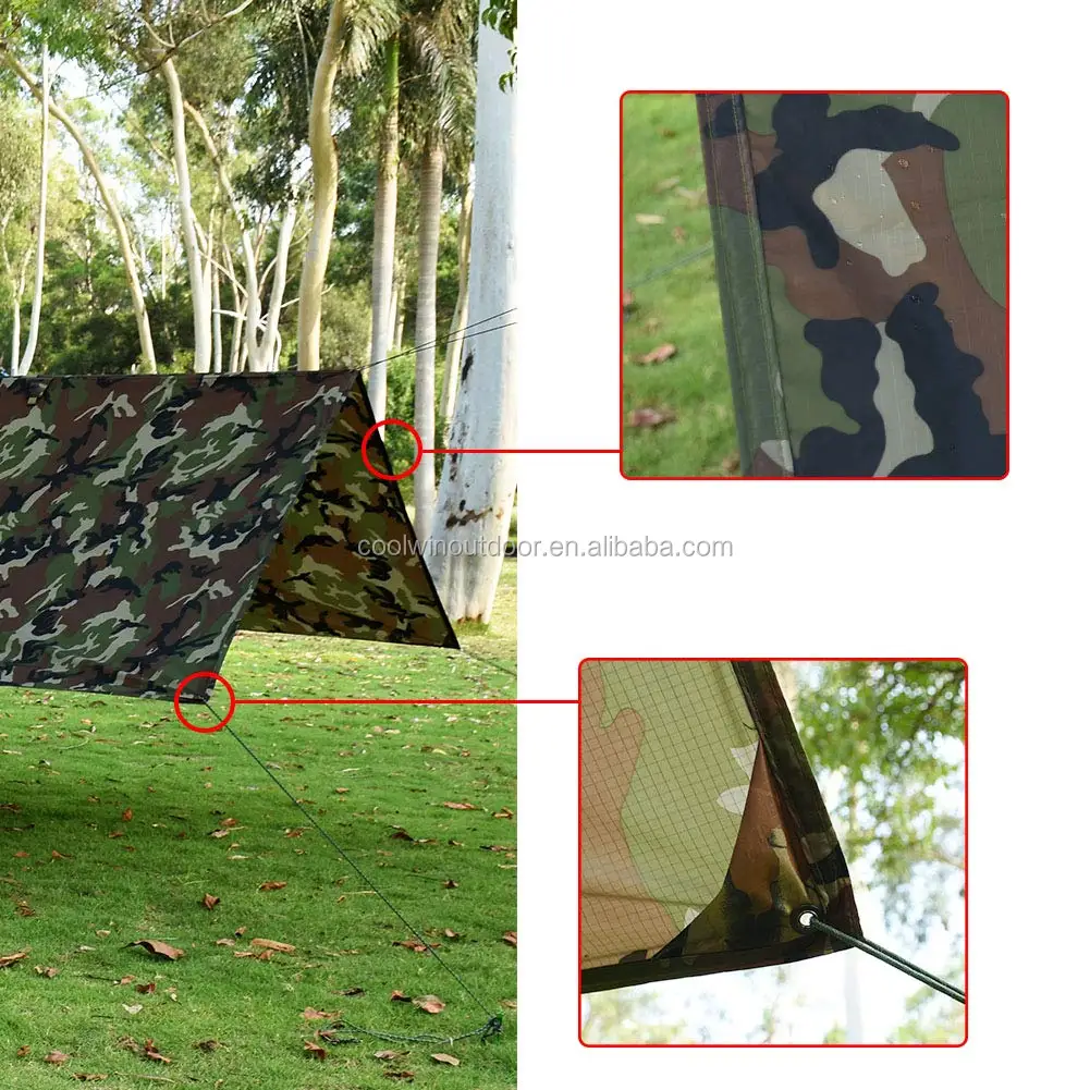 Wasserdicht Large leichtes Camping Zelt Tarp Shelter Hängematte Regen Fliegen Cover oder 