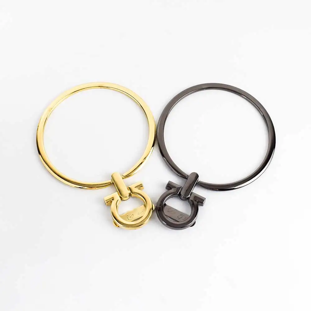 

Meetee F7-58 88mm Alloy O Ring Bag Handle With Ornaments Buckle for Women Handbag Round Handle Purse Hardware Bags Accessories