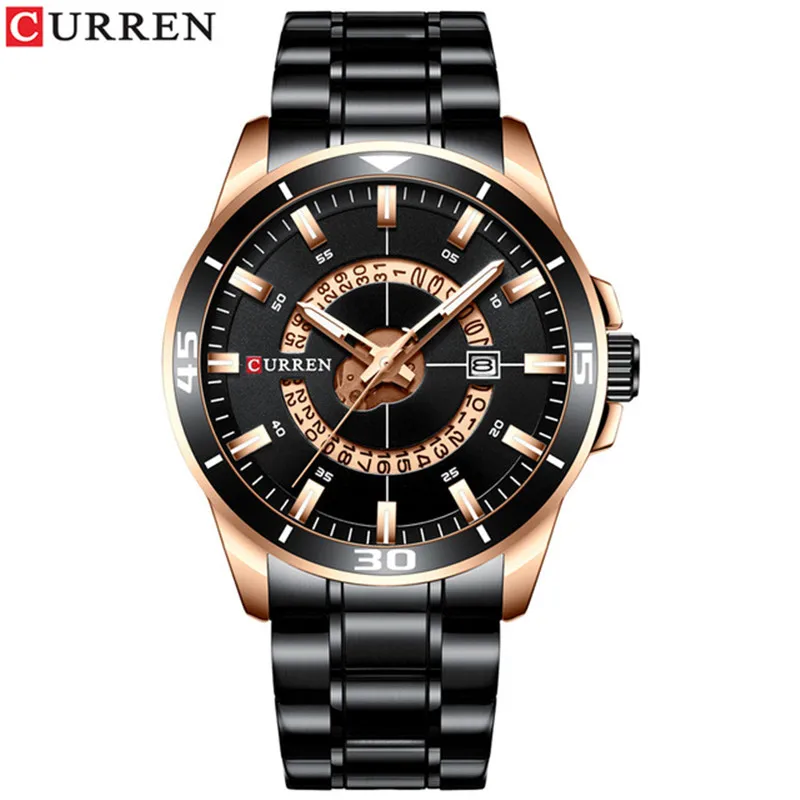 

CURREN Brand 8359 Quartz Wrist Watch with Date Clock Stainless Steel Men's Watch Fashion Design Male Reloj Hombre Watch Men