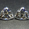 Moissanite Trillion shape Cut Loose Drill DEF colour Carbon Silica Gemstone Fancy Classic