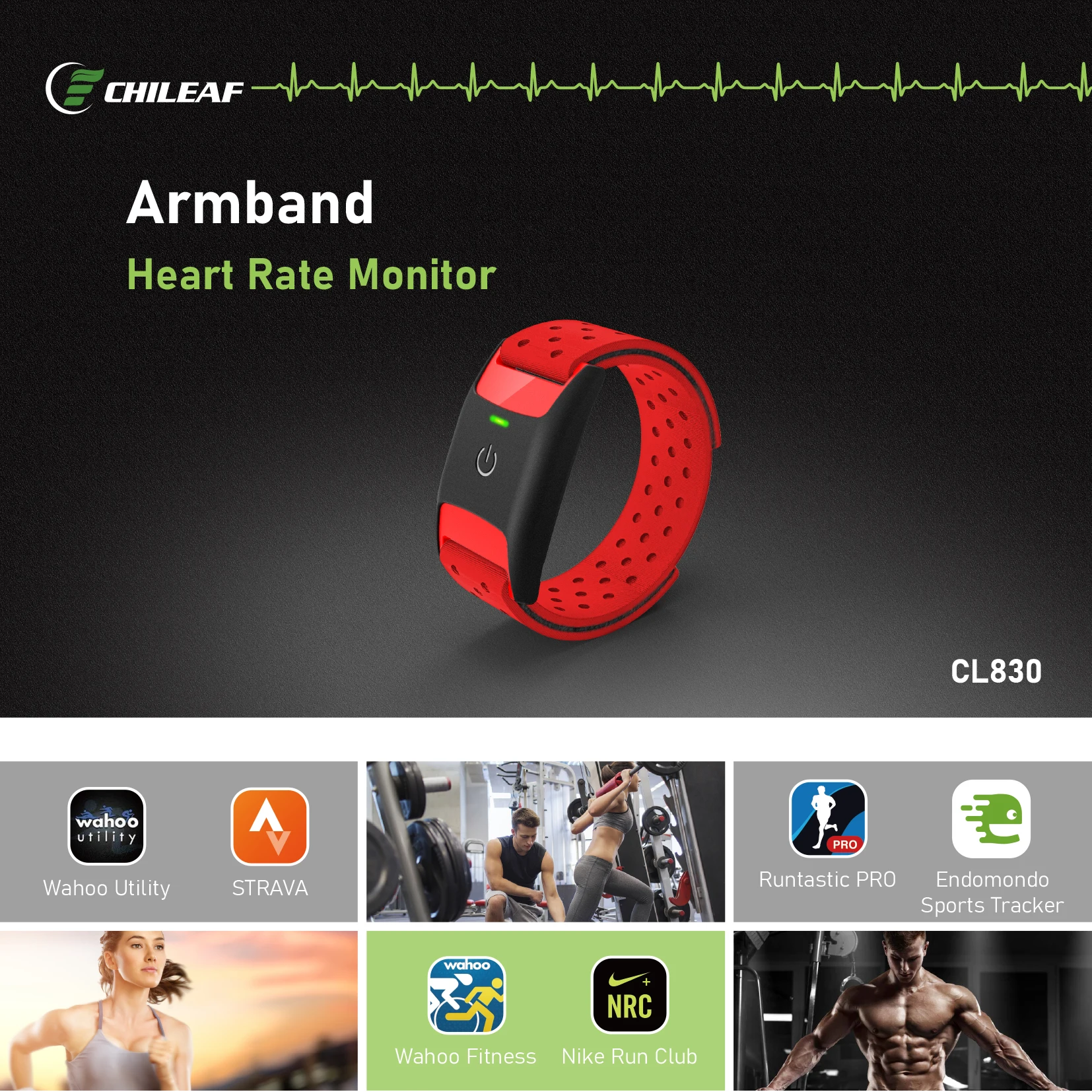 Newest Quality Assurance Ble&ant+ Armband Heart Rate Monitor Arm Band