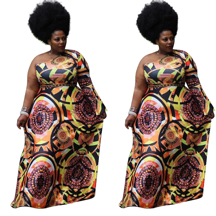 

Sexy Africa Clothing Women Dresses Floral Skirt Girls' Dresses Casual Dresses, Picture color