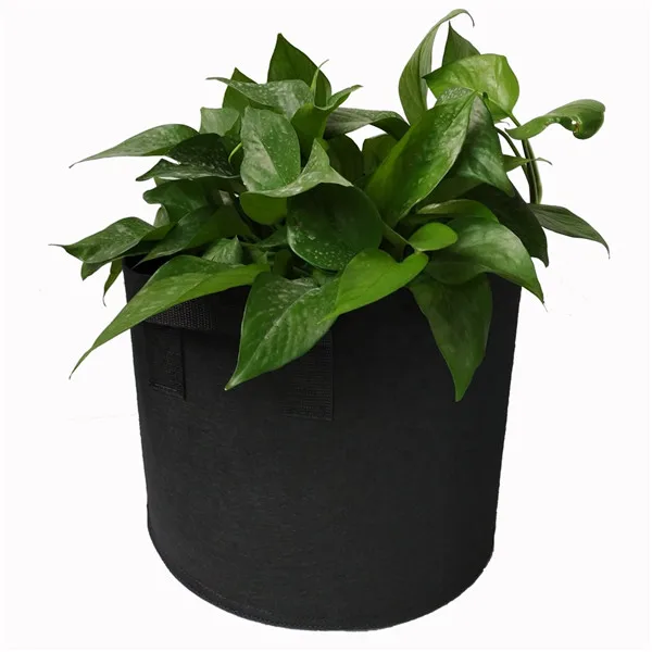 

New Design Indoor Outdoor Planter Felt Garden Plant Grow potato Bags, Black