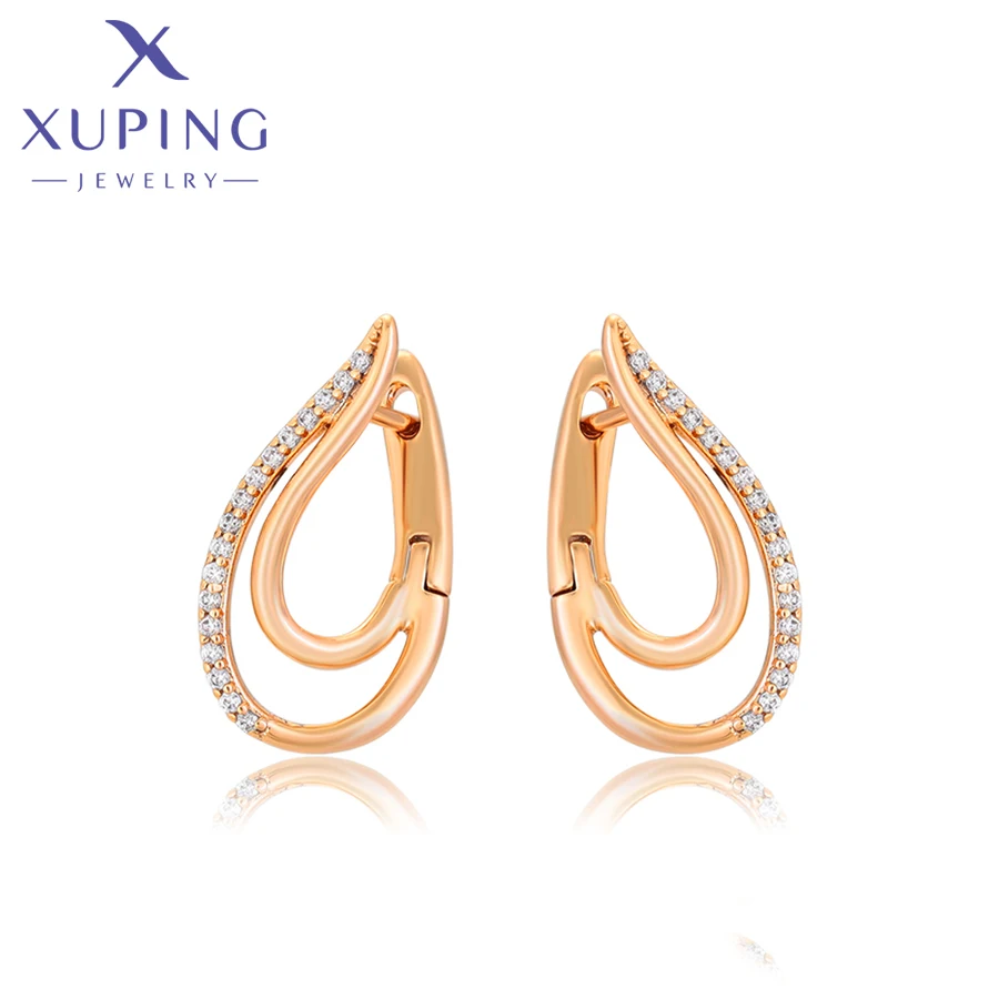 

S00097458 xuping jewelry special shape diverse vintage daily newly 18K gold color women diamond stud earring