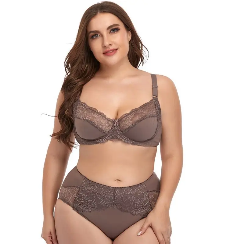 

INTIFLOWER 88709 Female D Cup Size Lingerie Lace micro bra brief Set Sexy lingerie Women's Plus Size Pantie And Bra Sets