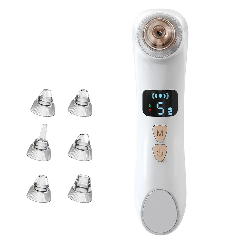 

Multiplier Function Vacuum Blackhead Remover With Camera Deep Cleansing Vacuum Blackhead Remover, White/green