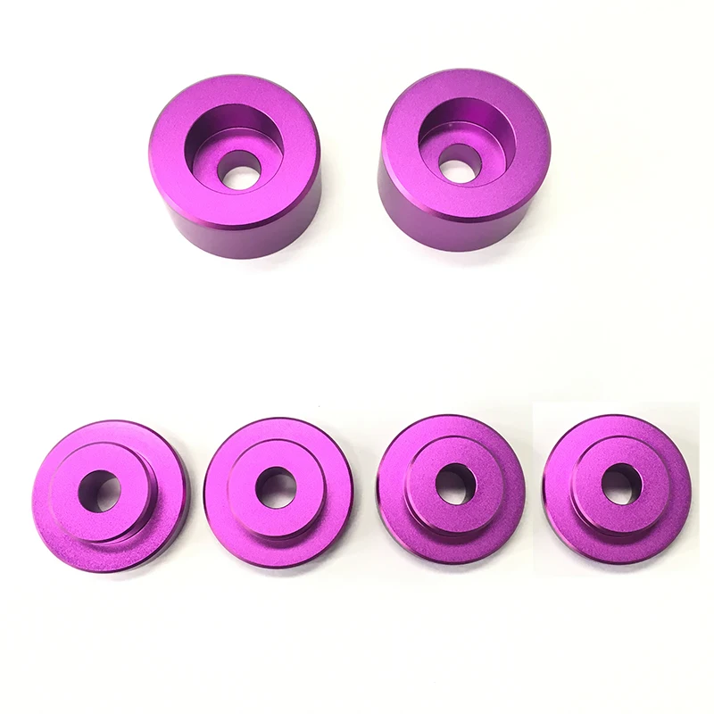 6pcs/set Aluminum Solid Differential Mount Bushing For Nissa* Skyline