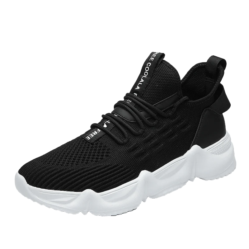 

New fashion men's essential sneakers casual shoes are light,wearable versatile shoes student, Black/white/blackwhite