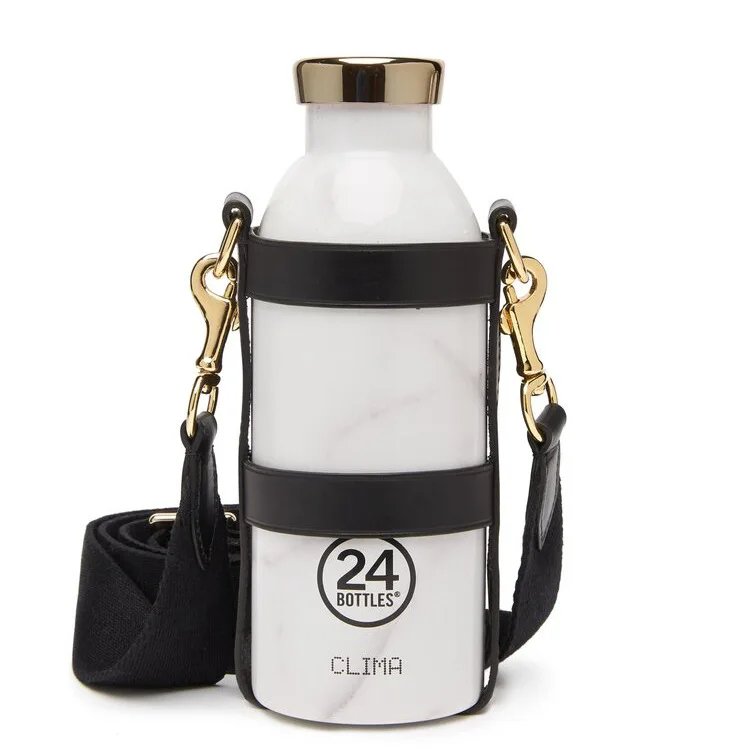 

Yeway Custom Outdoor Bottle cover Sling Strap Adjustable Leather Water Bottle Carrier leather water bottle holder