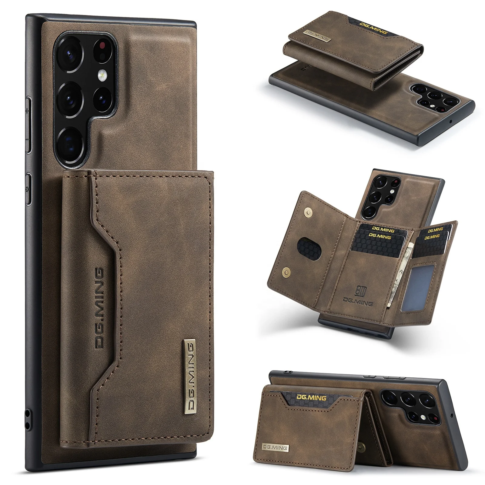

Leather Mobile Phone Case for Samsung S23 Ultra Card holder wallet flip Cellphone Cover