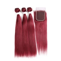

remy cuticle aligned brazilian human hair weave silky straight/body wave hair bundles with closure