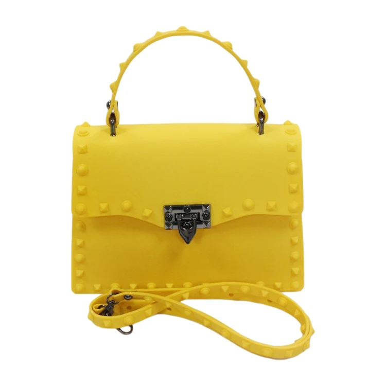 

Dongguan Factory fashion ladies matte jelly handbag , factory colorful women candy purse handbags handles jelly purses, 16 colors in stock, welcome to customizing colors