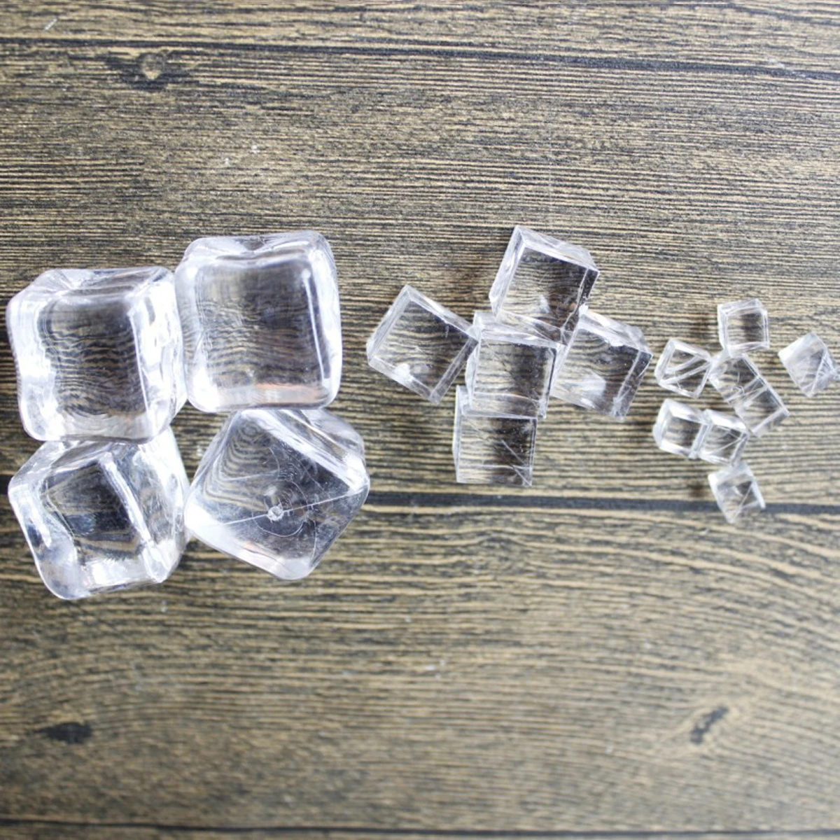Diy Small Clear Plastic Mini Ice Cube 10mm For Artificial Food Crafts ...