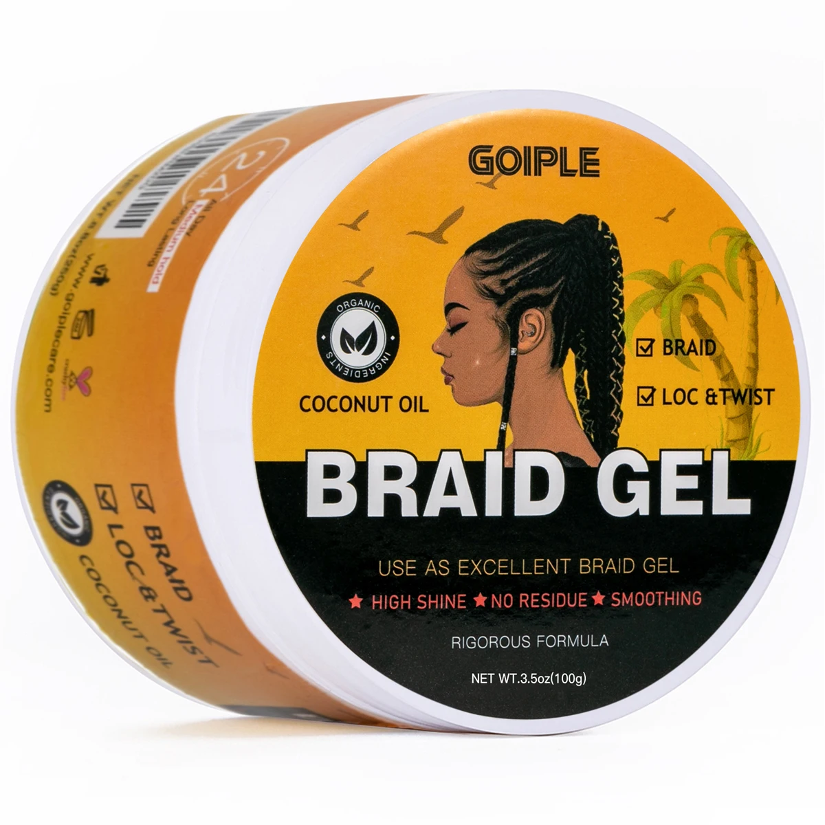

Neat Braid Conditioning Shining Hair Gel Wholesale Edge Control Gel for Braided Fishing Line Styling Braid Gel