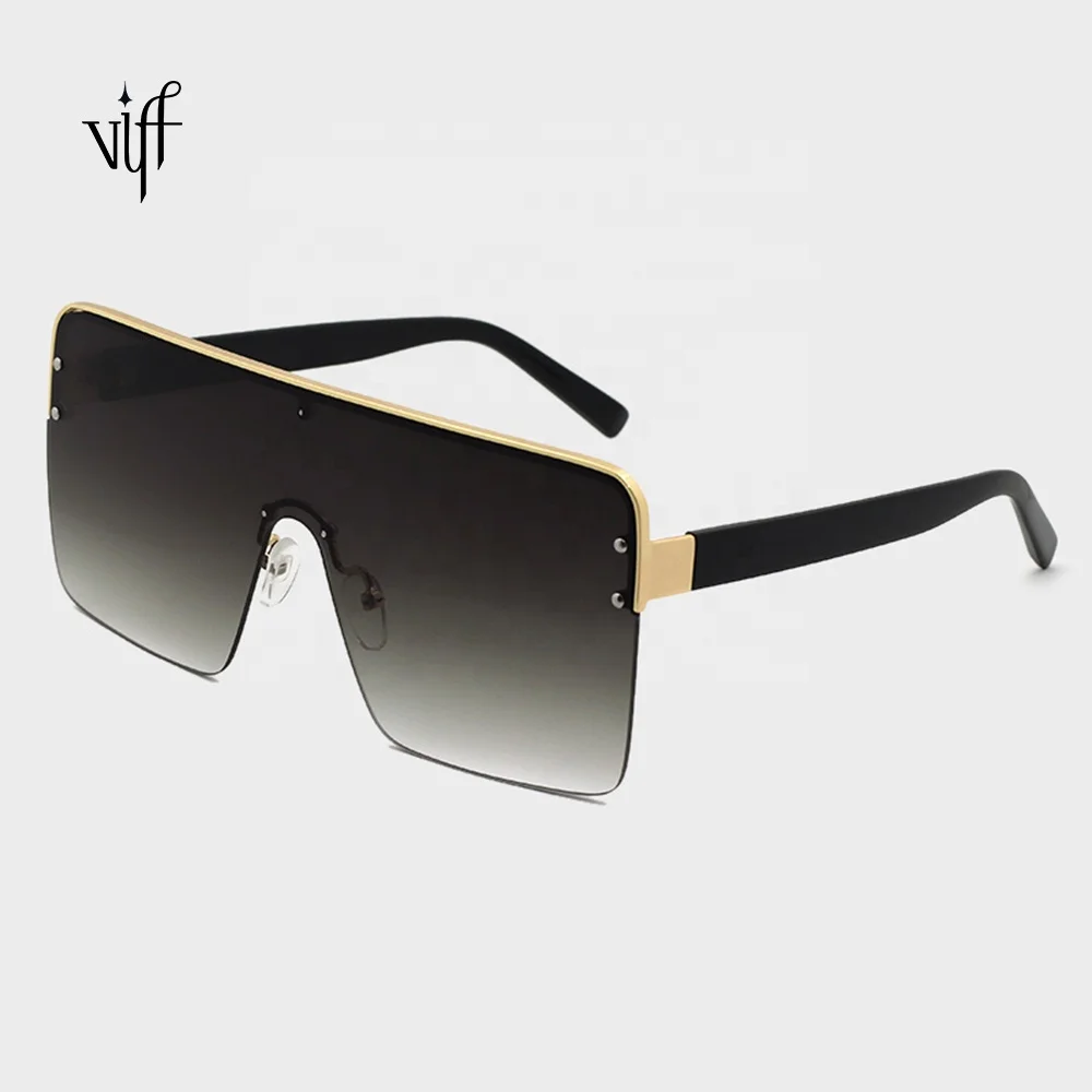 

VIFF 2020 New Sunglasses Fashion HM20173 Big Frame Sunglasses Women Black Oversized Sunglasses