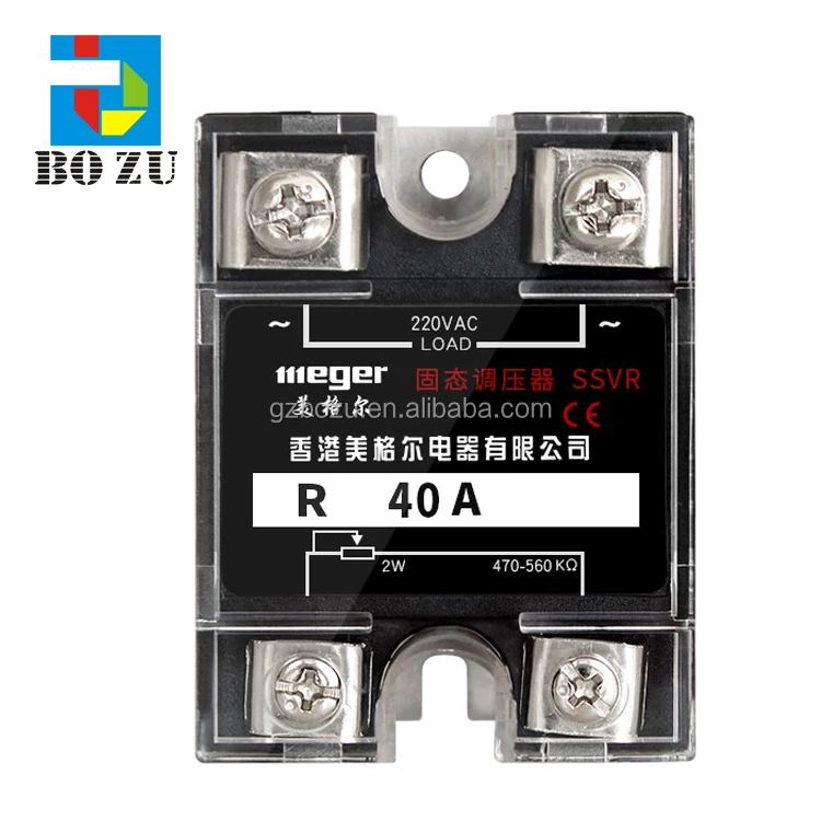 

Single Phase Solid State Relay New Style Industrial Single Phase Solid State Relay R40A R25A Solid State Relay voltage regulator