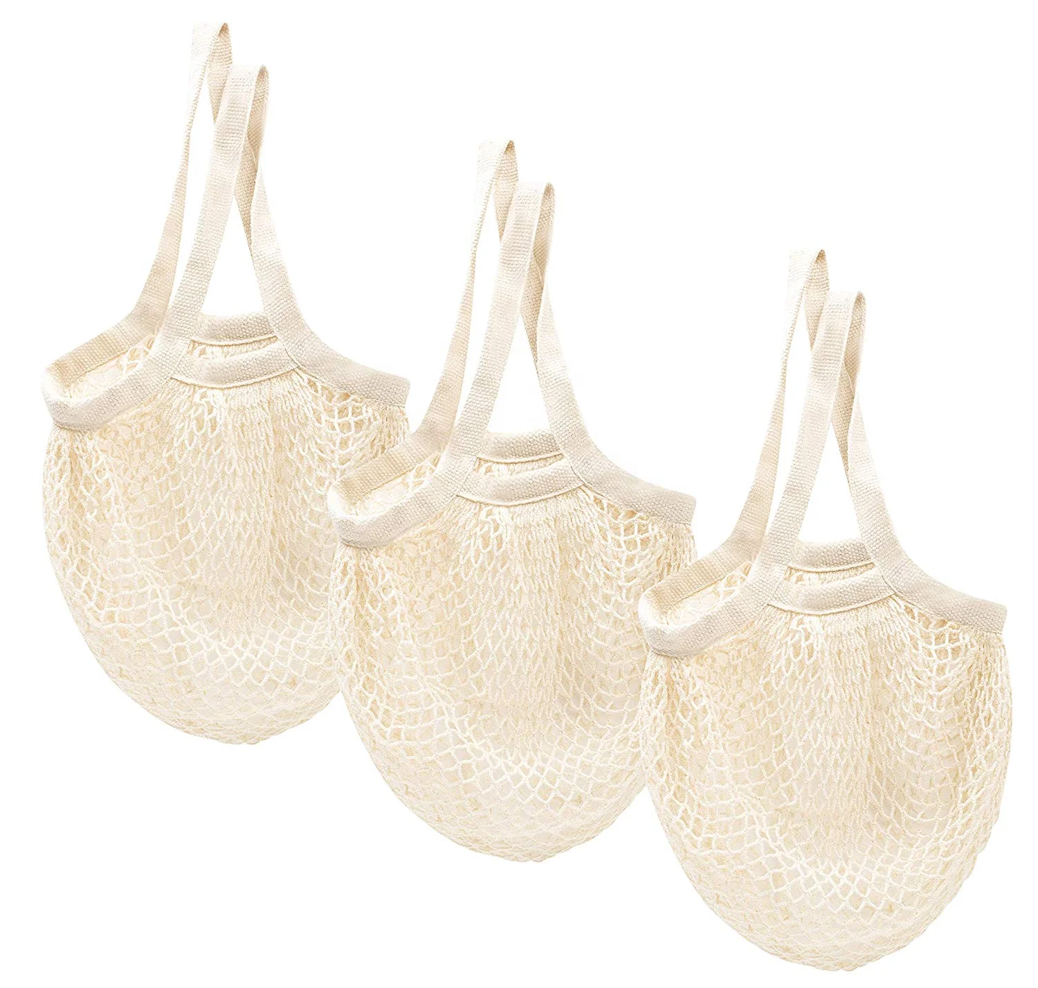 

Eco friendly fruit vegetable shopping reusable organic cotton mesh produce bag