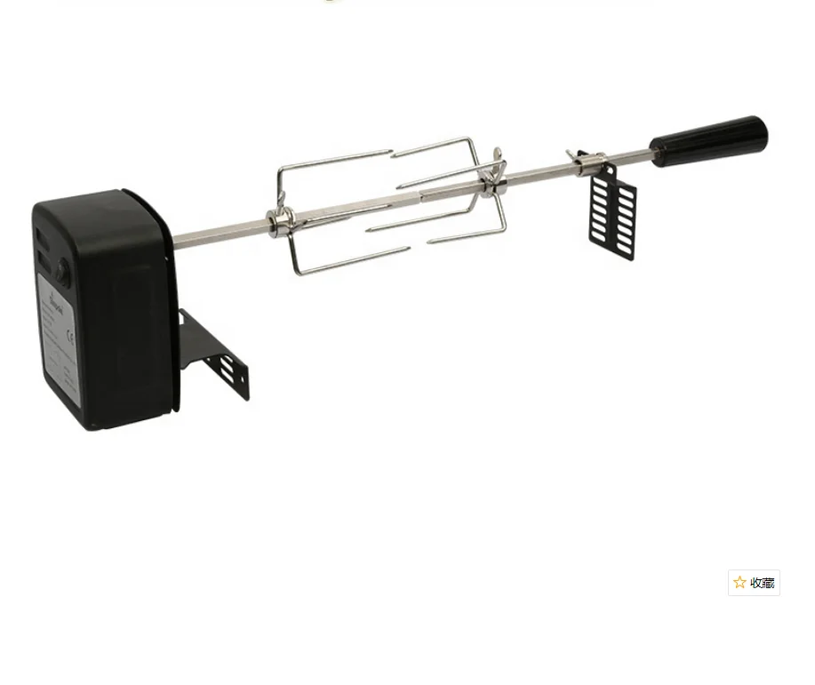 

Stainless Steel Universal Grill Rotisserie Kit with Heavy Duty Rotisery Motor and Other Accessories