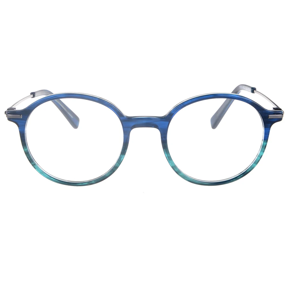 

Fashion ladies double color optical small round glasses frames acetate
