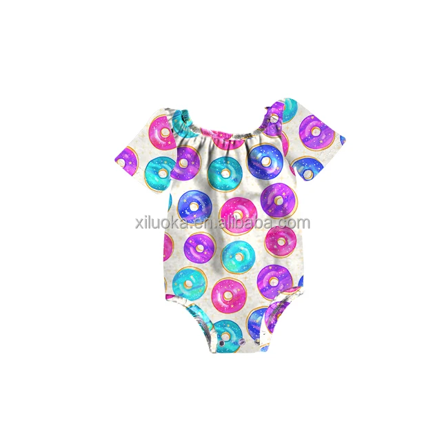 

Wholesale Price Toddler Snap Design Romper Short Sleeve Baby Girl Leotard, Picture