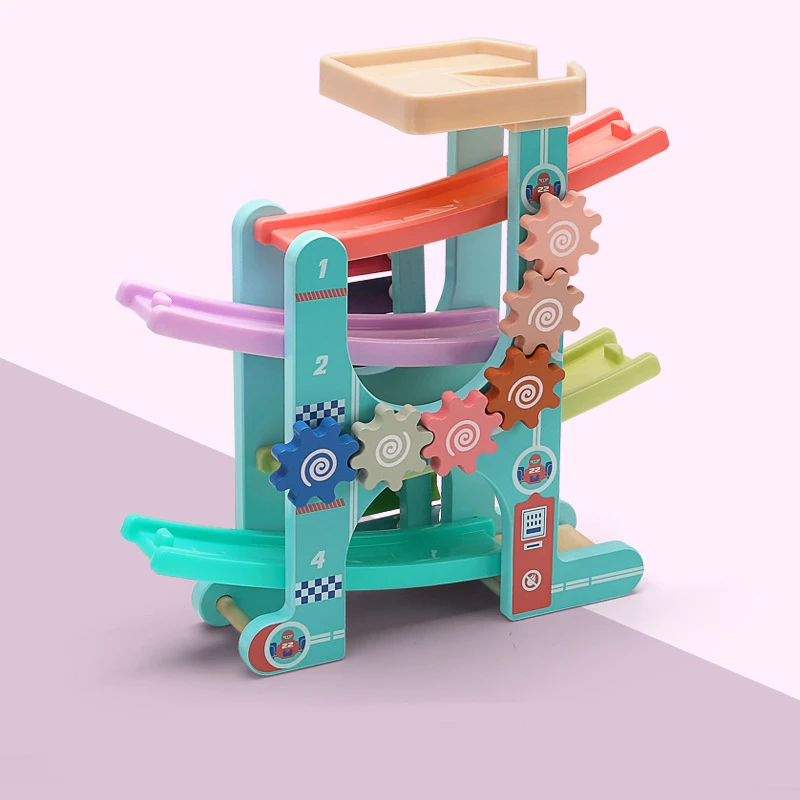 Ramp Racer Wooden Children's Pulley Boy Girl Baby Sliding Rail Car ...