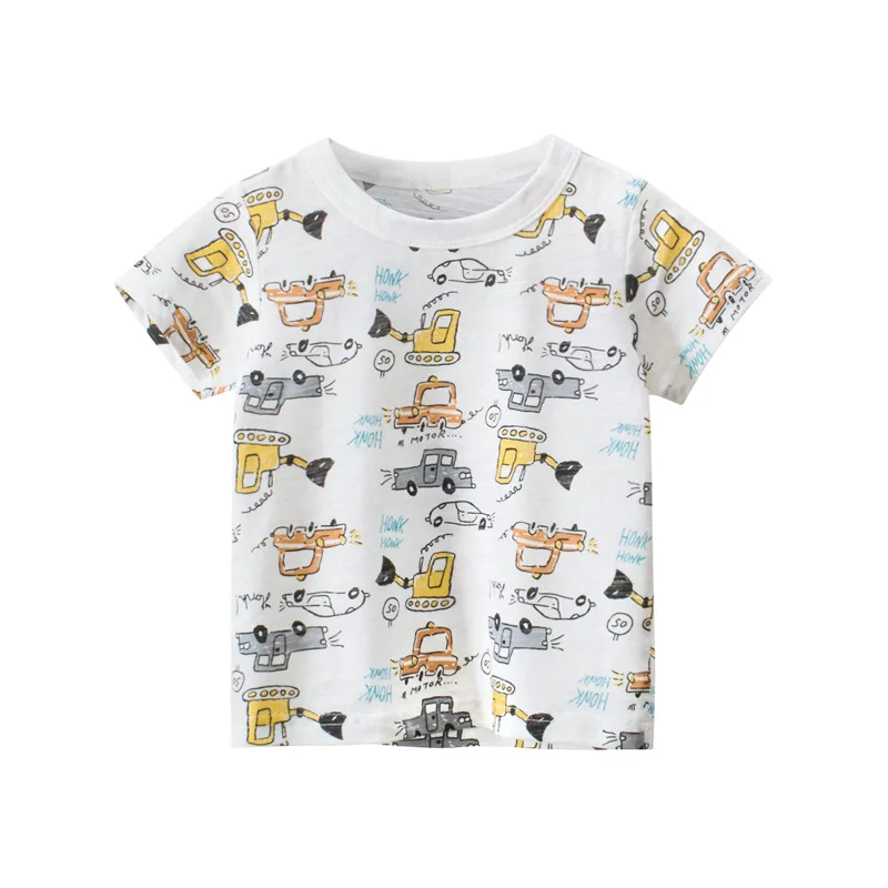 

Summer Kids Boys T Shirt Short Sleeve Baby Girls Cotton Children O-neck Tee Tops