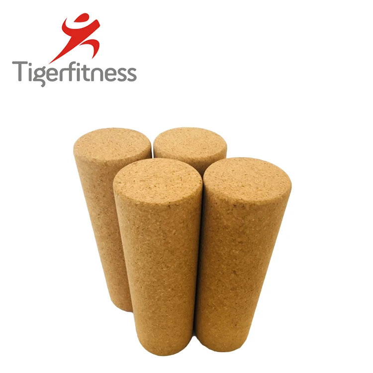 

customised logo muscle massage cork yoga roller, Optional