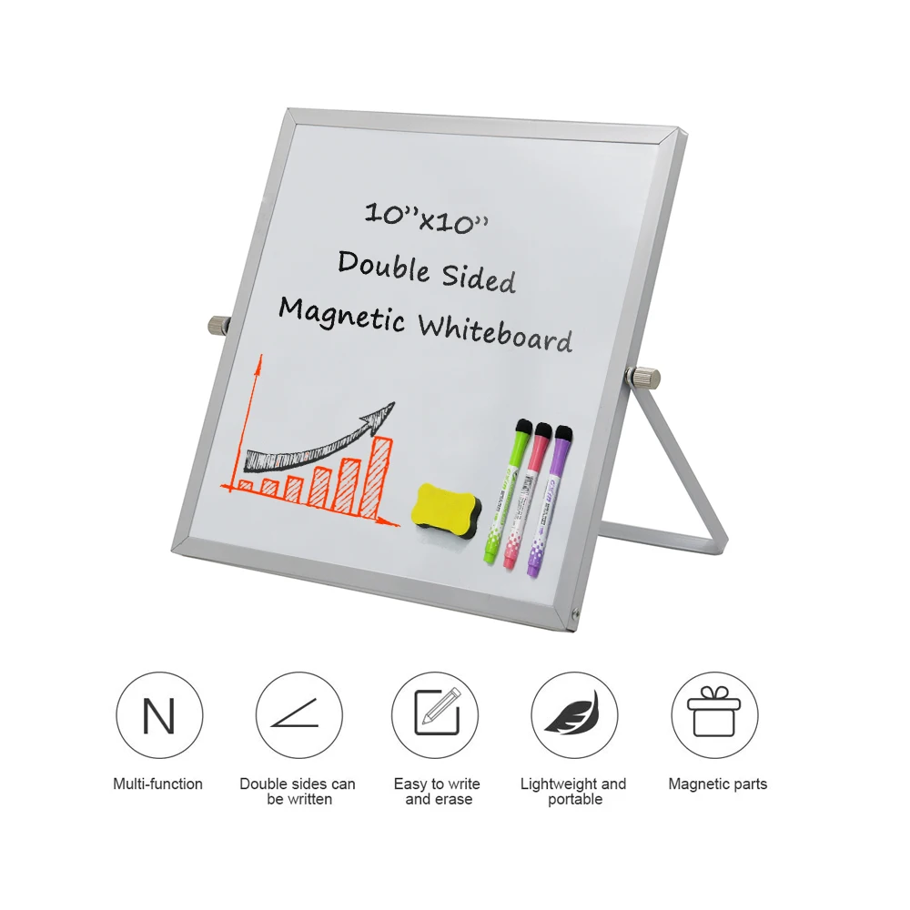 360 Degree Desktop Portable Mini Small Dry Erase Board Whiteboard For ...