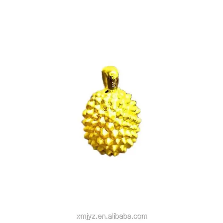 

Brass Gold-Plated Durian Necklace For Women Light Luxury Minority Design High-Grade Pendant Choker Live Hot Supply
