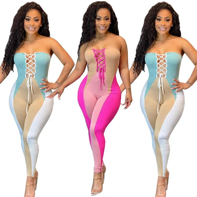 

Corset Jumpsuit Hollow Sexy Jumpsuits Club Wear One Piece Romper Workout Overall Bodycon Jumpsuits And Rompers, As picture