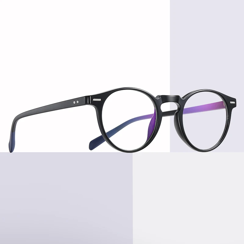 

2021 round frame TR90 anti blue glasses unisex Blue light computer glasses river