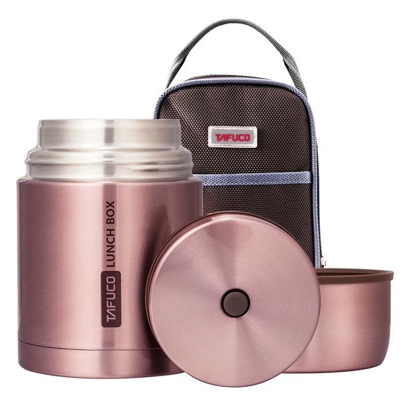 

TAFUCO Office Baby Vacuum Double Wall Lunch Box Flask Thermos Food Jar Keeping Food Warm Thermos Insulated Food Container