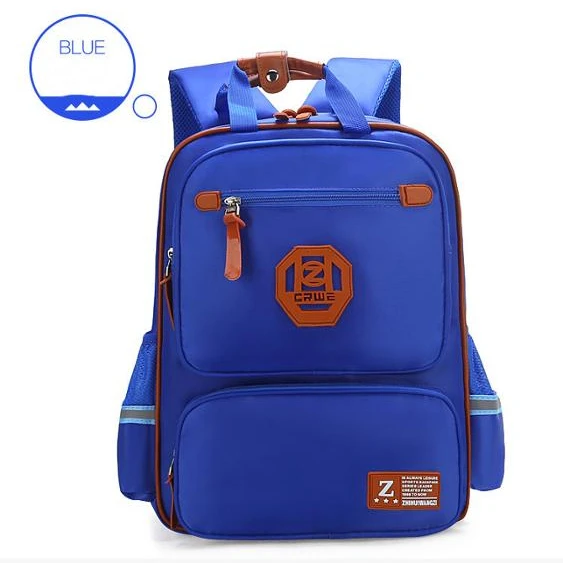 

VMAE British Style Primary School Boy Girl Backpack Waterproof Large Capacity Polyester Decompres Child Student School Bag, Rose red,sapphire,blue