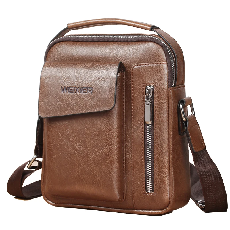 

Wholesale Vintage Men Bag Leather Waterproof Crossbody Bag Mini Bags 2021