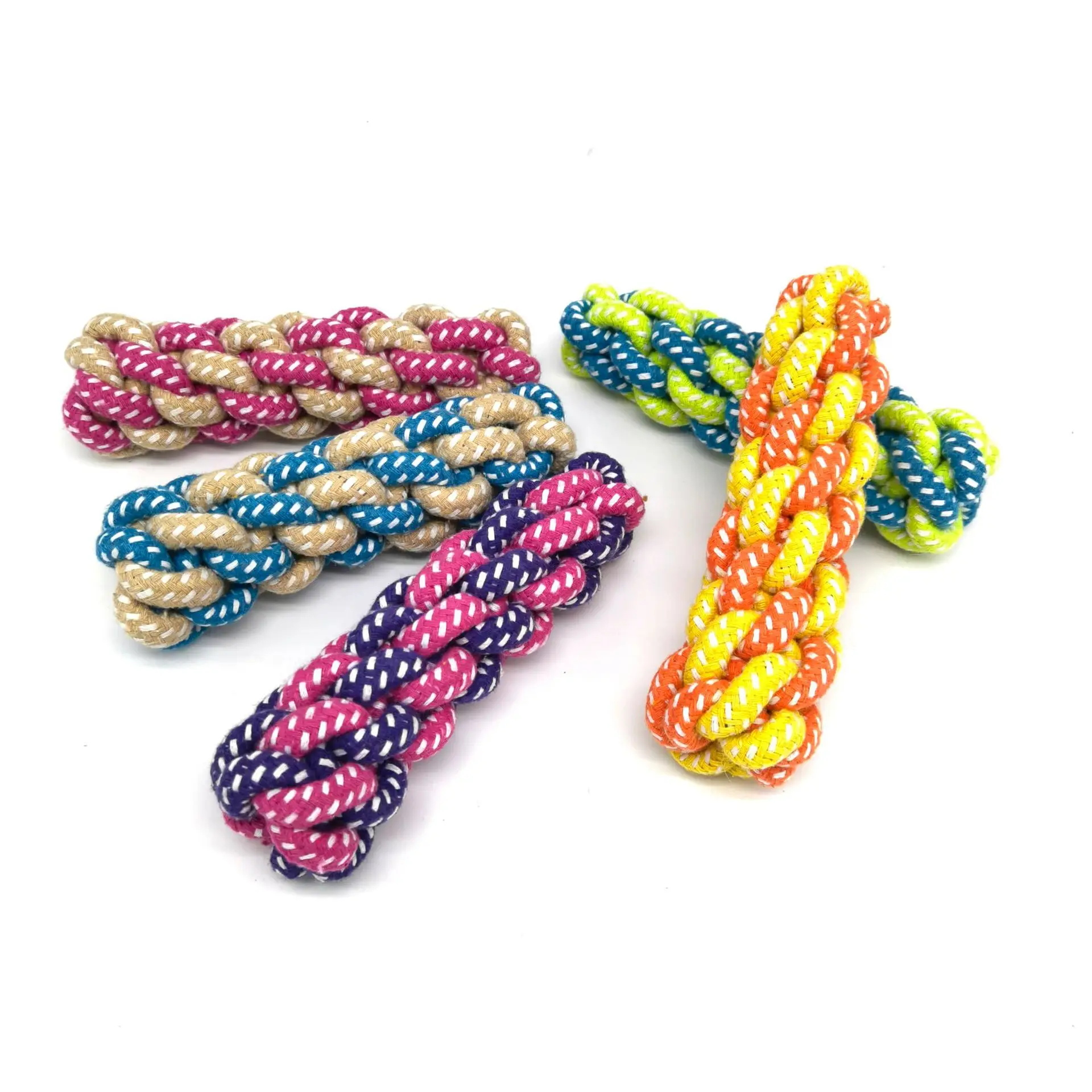 

Eco Friendly Durable Dog Rope Toy Interactive IQ training Aggressive Chewer Puppy Teething Chew Tug Indestructible Dog Chew Toys, Multicolor