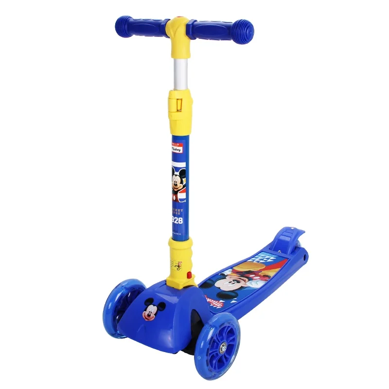 

Hot Sell DISNEY Cute Cartoon Mickey /Frozen Foldable Twist Scooter For Kids